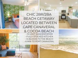 Private Tropical Beach Oasis、ケープ・カナベラルのアパートメント