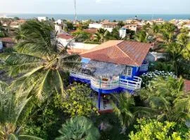 Charming blue house with kitchen parking and garden