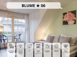 Blumenvilla 6 mit Küche, Balkon, Sauna und Garten, apartment in Schneverdingen