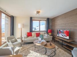 Bel appartement à 400m des pistes, idéal pour familles, avec parking et services inclus - FR-1-645-46、Huezのホテル