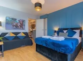 City Skyline View Studio Apartment - Birmingham Central