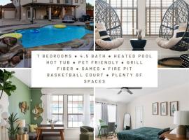 Large Groups House with Heated Pool & Hot Tub, Pet friendly, hotel v destinaci Round Rock