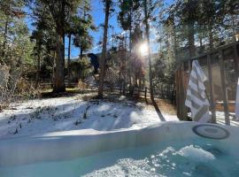Chic chalet w/ hot tub, ping-pong, arcade bball, hotel in Cascade-Chipita Park