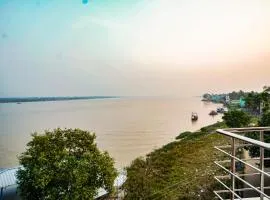 River Leaf Inn Taki !! Luxurious Rooms With River Facing Private Balconies !!