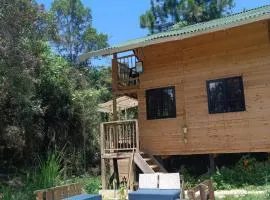 Cabaña con Jacuzzi privado/BBQ y Chimenea ecológica
