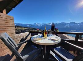 Chalet Lilo 2 Zimmer top mountain view, hotel near Skilift Boden Platter, Beatenberg