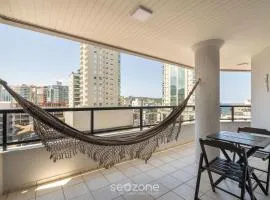 Apto vista mar c/ churrasq. em Itapema GBL601