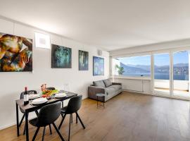 View and Art - Happy Rentals, appartamento a Castagnola