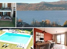 Lake view, Pool, near beach, Pinball, Darts Arcade, hotel a Laveno-Mombello
