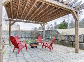 Dog-Friendly Mills River Townhome Fire Pit, Yard!