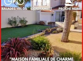 "COCON SAINT HILAIRE" Maison de charme 7 personnes, jardin clos, 5 min plage