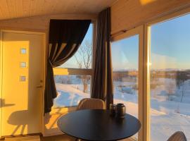 Badstue ved elven i Varangerbotn, hotell sihtkohas Varangerbotn