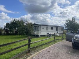 Orchard View Caravan, glamping site in Boston