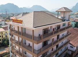 Vangvieng Sisavang Mountain View Hotel, hotell i Vang Vieng