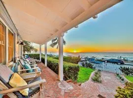 Oceanfront Dog Friendly Home with Waterfront Porch, Gas Grill, Hot Tub & Fire Pit