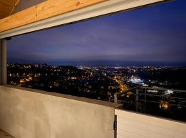 Appart’ terrasse vue exceptionnelle 1er étage, apartamento em Montbéliard