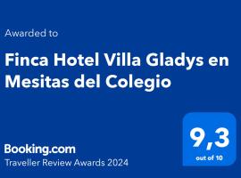 Finca Hotel Villa Gladys en Mesitas del Colegio, hotell i El Colegio