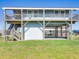 Walk to Shore Crystal Beach Home with Deck!
