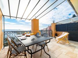 Le Laurenti, vue mer &eacute;poustouflante, hotel em Menton