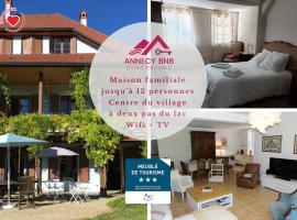 La VDCA: Maison familiale de caractère 12 pers, hotel in Menthon-Saint-Bernard