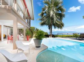 Villa Lodge - Bas de Villa avec piscine et vue océan et Moorea, מלון בPunaauia