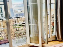 Chambre avec terrasse à Montmartre Sacré Coeur, būstas prie paplūdimio Paryžiuje