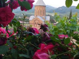garden and panorama, guest house in Mtskheta