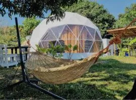 Dome tent in Elyu will Pool Access for 10 pax