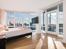 Tallest Penthouse in NJ with Wraparound Balcony – hotel w mieście Hoboken