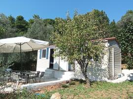 Hillbilly cabin, 2 studios in nature with terrace and parking, campground in Skiathos