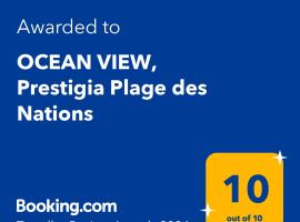OCEAN VIEW, Prestigia Plage des Nations, hotel com estacionamento em Sidi Bouqnadel