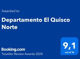 Departamento El Quisco Norte, apartamento em El Quisco