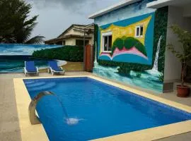 Paradise Agua Leve Residential、サントメのビーチ周辺のバケーションレンタル