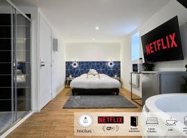 NG SuiteHome - Lille I Tourcoing I Haute - Balnéo - Netflix, apartamento en Tourcoing