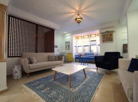 au cœur de sidi bou said、シディ・ブ・サイドのホテル
