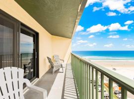 Ocean Views from Your Private Balcony! Sunglow Resort 907 by Brightwild, rental liburan di Daytona Beach Shores