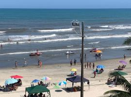 Belíssimo apartamento frente mar, hotel in Mongaguá