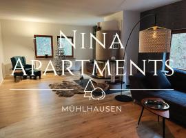 Nina Apartments, hotel met parkeren in Mühlhausen