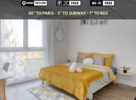 Escapade parisienne à 25 minutes de la Tour Eiffel, accessible hotel in Villeneuve-la-Garenne