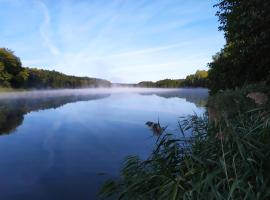 Domek letniskowy Nad Mrowinkiem、Rybakowoのコテージ