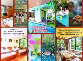 Villa 3 phòng ngủ Starsky Hoàng Quyên 9- Flamingo Đại Lải Resort- Với Bể Bơi & Ăn sáng miễn phí, hotel dengan kolam renang di Vĩnh Phúc