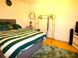 Large Comfy Studio Flat, Next to Dartford Town Centre, Separate Kitchen, Wifi: Dartford şehrinde bir otel