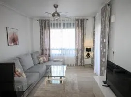 Luxury 2 bed, 2 bath apartment with sea view, central heating and new bathrooms.