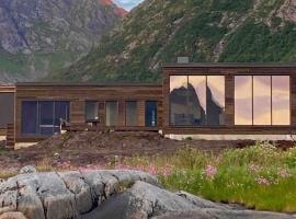 New lodge at seaside, near Henningsvær Lofoten: Kleppstad şehrinde bir tatil evi