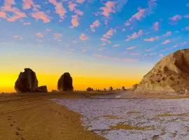 white desert safari camp