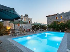 Mani SeaStone Luxury Villas - Escape by the Pool, hotel with parking in Kotrónion