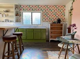 Bright studio w/yard and laundry, blocks to CPH, hotel in Arcata