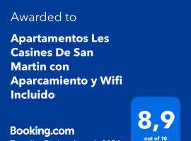 Apartamentos Les Casines De San Martin con Aparcamiento y Wifi Incluido, apartment in San Martin de Bada