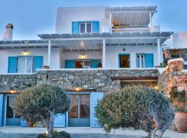 Exquisite Mykonos Villa - Villa Lakima - 6 Bedroom - Infinity Pool - Panoramic Sea And Sunset View - Pool Bar, hotelli Fanarissa