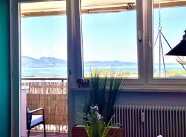 Apartment mit Terassee & Aussicht auf See und Berge, Hotel in Lochau